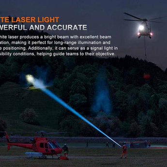 Fenix LR36R USB-C Rechargeable White Laser Searchlight - 10000 Lumens - CT1-Mini and 12 x Luminus SST 25 - Includes 2 x 21700