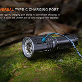 Fenix LR36R USB-C Rechargeable White Laser Searchlight - 10000 Lumens - CT1-Mini and 12 x Luminus SST 25 - Includes 2 x 21700