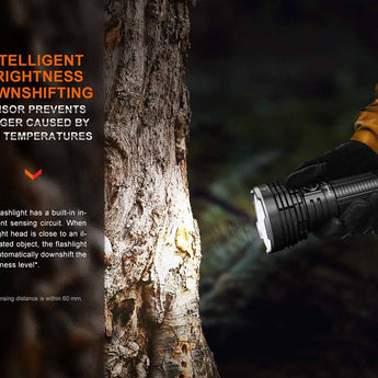 Fenix LR40R-V2 USB-C Rechargeable LED Searchlight - 15000 Lumens - Luminus SFT70 - Uses Built-in 10.8V 5000mAh Li-ion Battery Pack