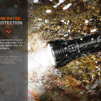 Fenix LR40R-V2 USB-C Rechargeable LED Searchlight - 15000 Lumens - Luminus SFT70 - Uses Built-in 10.8V 5000mAh Li-ion Battery Pack