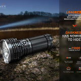 Fenix LR40R-V2 USB-C Rechargeable LED Searchlight - 15000 Lumens - Luminus SFT70 - Uses Built-in 10.8V 5000mAh Li-ion Battery Pack
