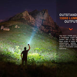 Fenix LR40R-V2 USB-C Rechargeable LED Searchlight - 15000 Lumens - Luminus SFT70 - Uses Built-in 10.8V 5000mAh Li-ion Battery Pack