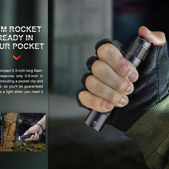 Fenix PD35R USB-C Rechargeable LED Flashlight - 3 x Luminus SFT40 - 1700 Lumens - Includes 1 x 18650