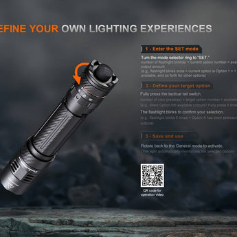 Fenix PD45R Ace USB-C Rechargeable LED Flashlight - 3200 Lumens - Luminus SFT70-Gen2 - Includes 1 x 21700