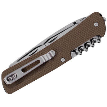 Fenix Ruike L21 Folding Multifunction Knife - 3.35-inch Straight Edge, Clip Point, 12 Featured Tools - Comes in a variety of colors
