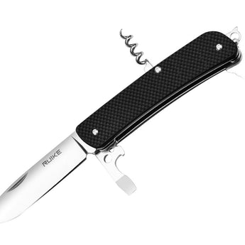 Fenix Ruike L21 Folding Multifunction Knife - 3.35-inch Straight Edge, Clip Point, 12 Featured Tools - Comes in a variety of colors
