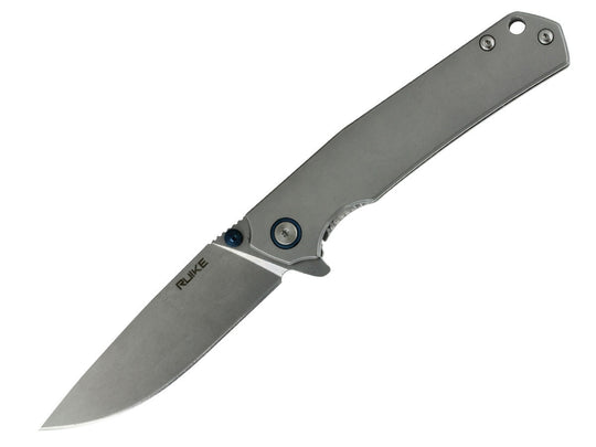 Fenix Ruike P801 Folding Knife - 14C28N Stainless Steel - Blue and Silver