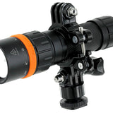 Fenix SD11 LED Diving Flashlight - Mounted Angle Shot