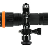 Fenix SD11 LED Diving Flashlight - Mounted Side Shot