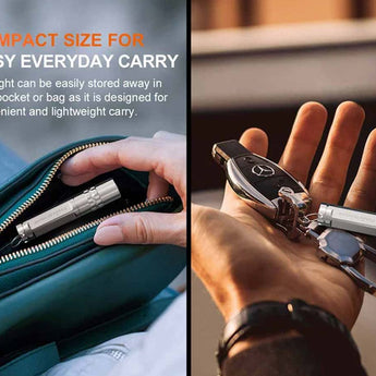 Fenix SilvGlow Keychain LED Flashlight - 100 Lumens - LUMINUS SST12 - Includes 1 x AAA - Natural or Colorblast