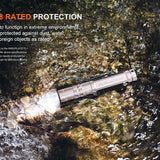 Fenix SilvGlow Keychain LED Flashlight - 100 Lumens - LUMINUS SST12 - Includes 1 x AAA - Natural or Colorblast