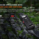 Fenix SW05R USB-C Rechargeable LED Clip Light - 150 Lumens - White and Red or 365nm UV LED - Uses Built-in 700mAh Li-ion Battery Pack - Black or Spruce Green