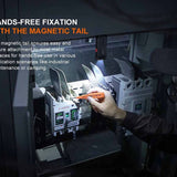 Fenix SW05R USB-C Rechargeable LED Clip Light - 150 Lumens - White and Red or 365nm UV LED - Uses Built-in 700mAh Li-ion Battery Pack - Black or Spruce Green