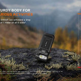 Fenix SW05R USB-C Rechargeable LED Clip Light - 150 Lumens - White and Red or 365nm UV LED - Uses Built-in 700mAh Li-ion Battery Pack - Black or Spruce Green