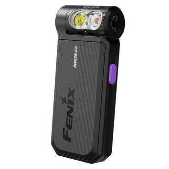 Fenix SW05R USB-C Rechargeable LED Clip Light - 150 Lumens - White and Red or 365nm UV LED - Uses Built-in 700mAh Li-ion Battery Pack - Black or Spruce Green