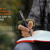 Fenix T6 USB-C Rechargeable Penlight - 80 Lumens - Uses Built-in 100mAh Li-Poly Battery Pack - Black or Blue