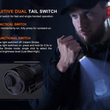 Fenix TK05R USB-C Rechargeable LED Flashlight - Osram CSLPM1.TG - 1000 Lumens - Includes 1 x 18350