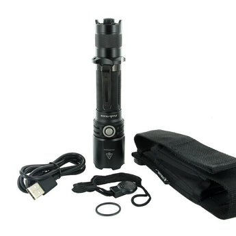 Fenix TK20R USB Rechargeable Tactical Flashlight - CREE XP-L HI V3 LED - 1000 Lumens - Uses 1 x 18650 (Included) or 2 x CR123A