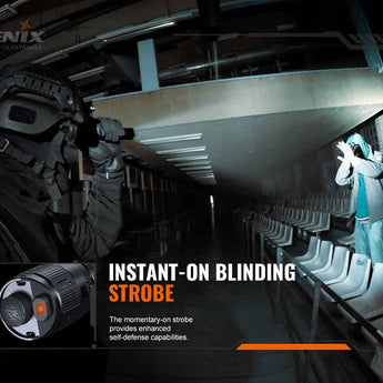 Fenix TK20R V2.0 USB-C Rechargeable LED Flashlight - 3 x Luminus SFT70 - 3000 Lumens - Includes 1 x 21700