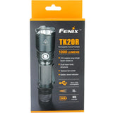 Fenix TK20R USB Rechargeable Tactical Flashlight - CREE XP-L HI V3 LED - 1000 Lumens - Uses 1 x 18650 (Included) or 2 x CR123A