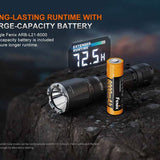 Fenix TK21R USB-C Rechargeable LED Flashlight - 3600 Lumens - Luminus SFT90 - Includes 1 x 21700