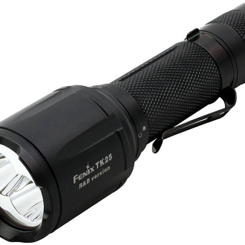 Fenix TK25RB Tri-Color Tactical Flashlight - CREE XP-G2 S3 LED - CREE XP-E2 Red and Blue LEDs - 1000 Lumens - Uses 1 x 18650 or 2 x CR123A