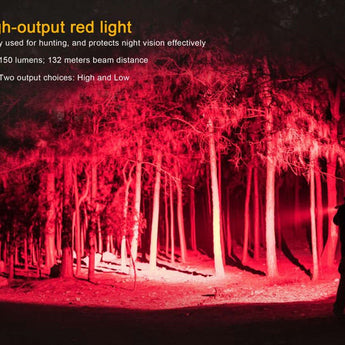 Fenix TK25RB Tri-Color Tactical Flashlight - CREE XP-G2 S3 LED - CREE XP-E2 Red and Blue LEDs - 1000 Lumens - Uses 1 x 18650 or 2 x CR123A