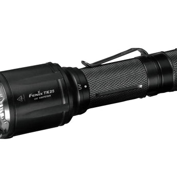 Fenix TK25 UV Tactical LED Flashlight - CREE XP-G2 - 1000 Lumens - 365nm UV - Uses 1 x 18650 or 2 x CR123A