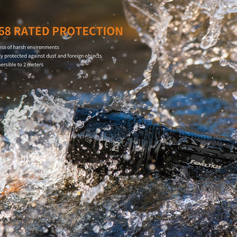 Fenix TK35 2018 Edition Rechargeable LED Flashlight - CREE XHP35 HI - 1300 Lumens - Neutral White - Uses 2 x 18650