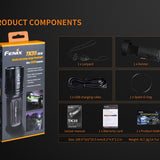 Fenix TK35 2018 Edition Rechargeable LED Flashlight - CREE XHP35 HI - 1300 Lumens - Neutral White - Uses 2 x 18650
