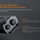 Fenix TK35 2018 Edition Rechargeable LED Flashlight - CREE XHP35 HI - 1300 Lumens - Neutral White - Uses 2 x 18650