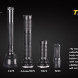 Fenix TK75 Flashlight with CREE XM-L2 LED - 2900 Lumens - Uses 4 x 18650