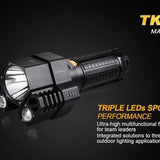 Fenix TK76 Tactical Flashlight - 3 x CREE XM-L2 U2 LEDs - 2800 Lumens - Uses 4 x 18650s or 8 x CR123As