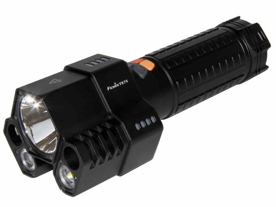 Fenix TK76 Tactical Flashlight - 3 x CREE XM-L2 U2 LEDs - 2800 Lumens - Uses 4 x 18650s or 8 x CR123As
