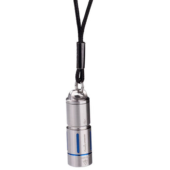 Fenix UC02SS USB Rechargeable Stainless Steel Keylight - CREE XP-G2 S2 LED - 130 Lumens - Includes 1 x 10180 - Blue