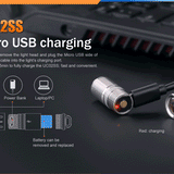 Fenix UC02SS USB Rechargeable Stainless Steel Keylight - CREE XP-G2 S2 LED - 130 Lumens - Includes 1 x 10180 - Blue