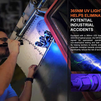 Fenix WF25RM Multi-Functional Cradle Charging Duty LED Flashlight - 3000 Lumens - Luminus SST70 - 365nm UV - Includes 1 x ARB-L21-5000U