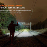 Fenix WF25RM Multi-Functional Cradle Charging Duty LED Flashlight - 3000 Lumens - Luminus SST70 - 365nm UV - Includes 1 x ARB-L21-5000U