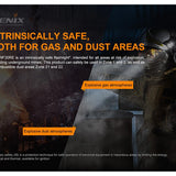 Fenix WF30RE Rechargeable Intrinsically Safe LED Flashlight - 280 Lumens - Includes 1 x 18650