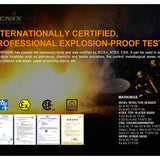 Fenix WF30RE Rechargeable Intrinsically Safe LED Flashlight - 280 Lumens - Includes 1 x 18650