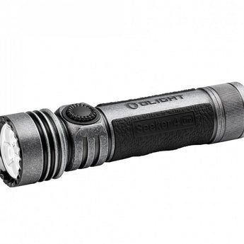 Olight Seeker 4 Pro Rechargeable LED Flashlight - 4600 Lumens - Cool White or Neutral White - Includes 1 x 21700 - Multiple Color Options