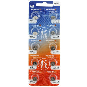 Renata 315 MPS 19mAh 1.55V Silver Oxide Coin Cell Battery - 1 Piece Tear Strip, Sold Individually