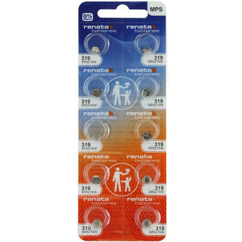 Renata 319 MPS 21mAh 1.55V Silver Oxide Coin Cell Battery - 1 Piece Tear Strip, Sold Individually