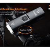 Fitorch BK10 USB-C Rechargeable LED Bike Light - 1300 Lumens - Uses Built-in 4500mAh Li-ion Battery Pack