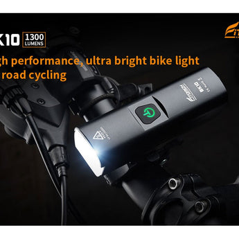 Fitorch BK10 USB-C Rechargeable LED Bike Light - 1300 Lumens - Uses Built-in 4500mAh Li-ion Battery Pack