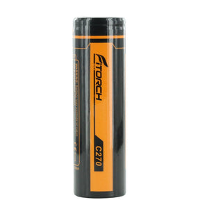 Fitorch C270 21700 5000mAh 3.7V High-Drain Unprotected Lithium Ion (Li-ion) Flat Top Battery