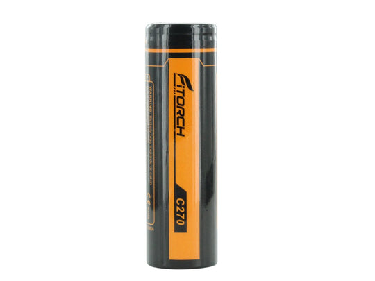 Fitorch C270 21700 5000mAh 3.7V High-Drain Unprotected Lithium Ion (Li-ion) Flat Top Battery