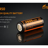 Fitorch C450 26650 4500mAh 3.7V Lithium Ion (Li-ion) Flat Top Battery