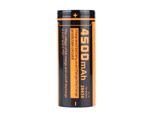 Fitorch C450 26650 4500mAh 3.7V Lithium Ion (Li-ion) Flat Top Battery