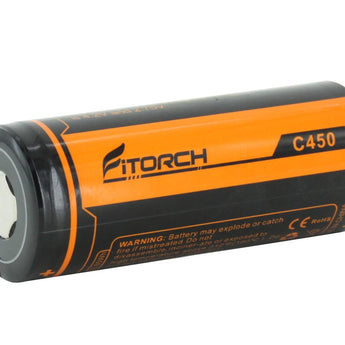 Fitorch C450 26650 4500mAh 3.7V Lithium Ion (Li-ion) Flat Top Battery